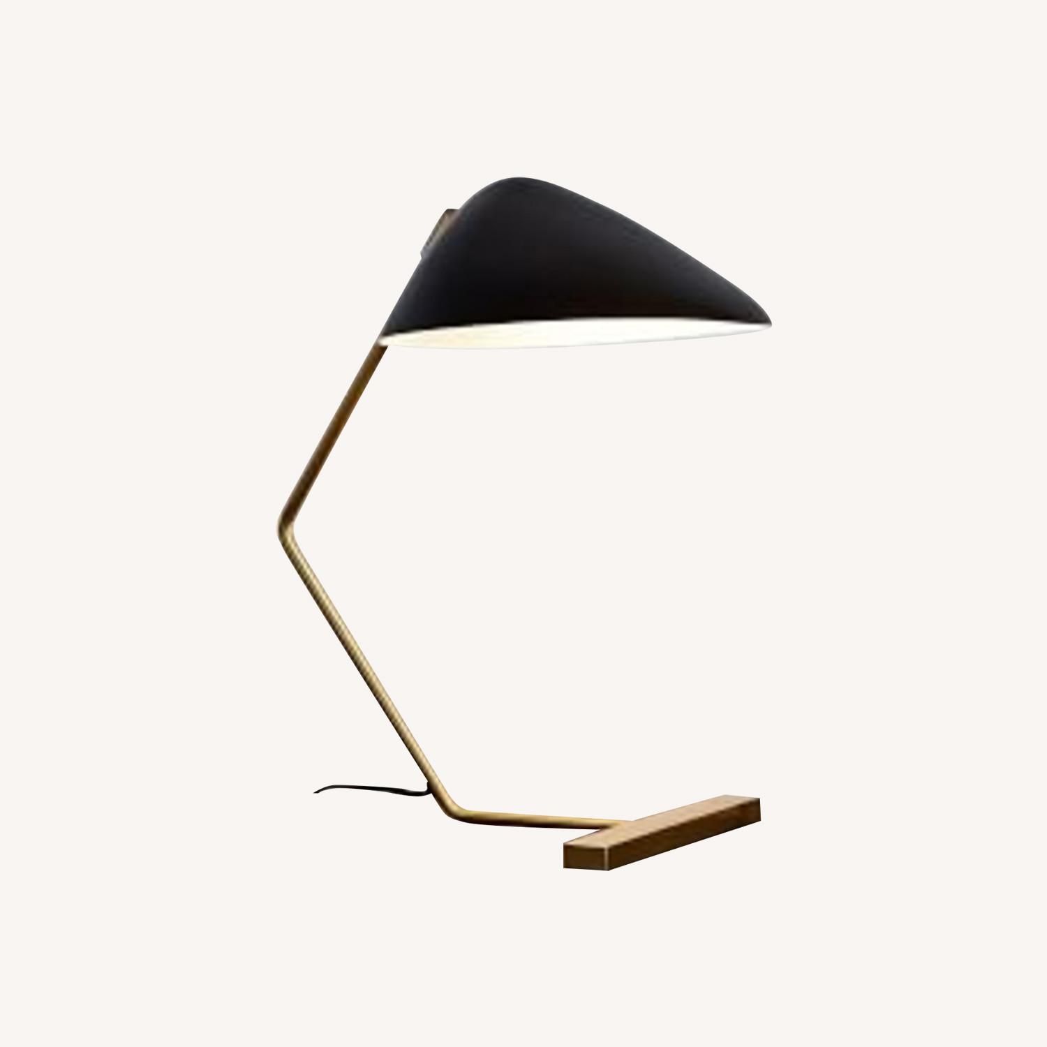 West Elm Canteliver Black Table Lamp - image-0