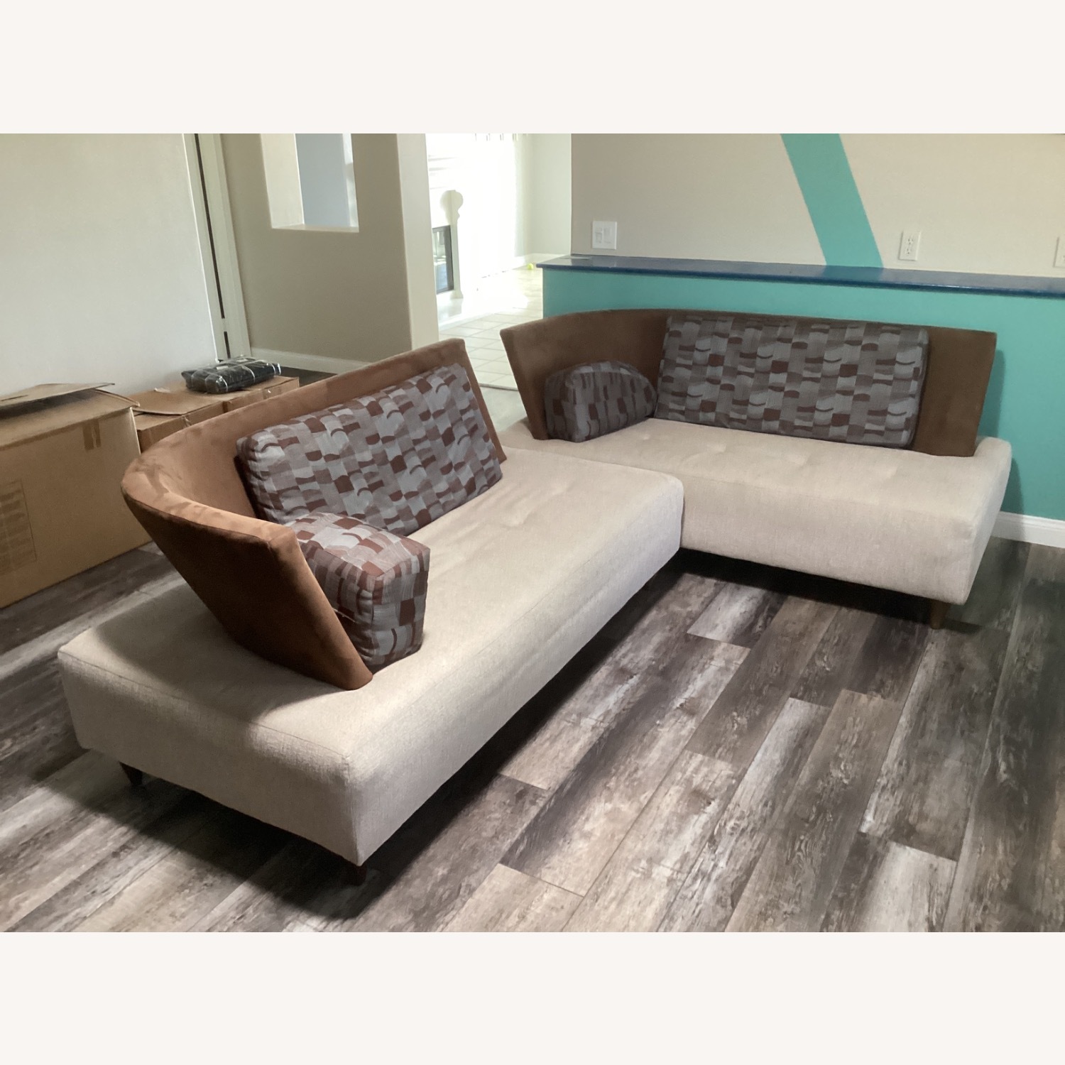 Natural Color Sectional Sofas - image-1