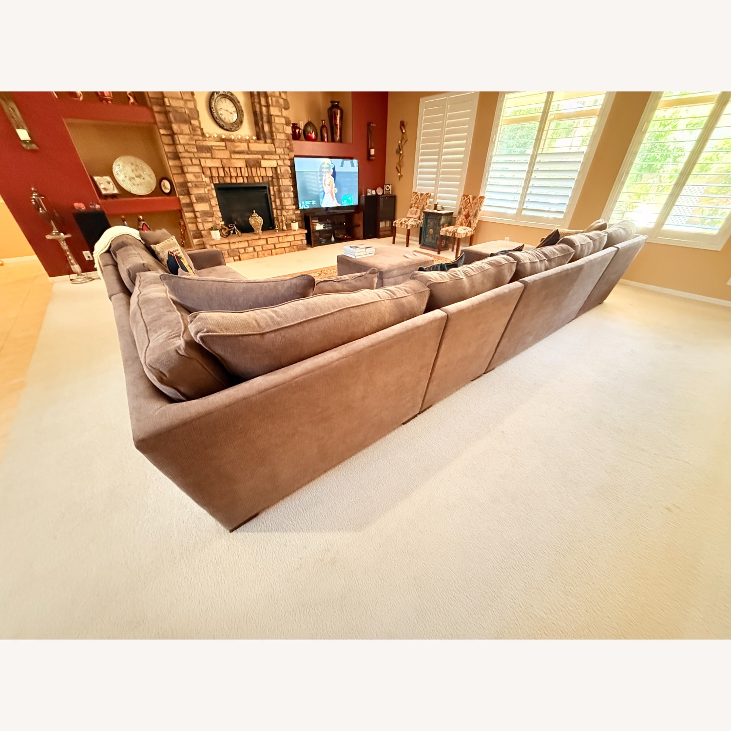 Macy's Radley 7-Piece Fabric Chaise Sectional Sofa - image-5