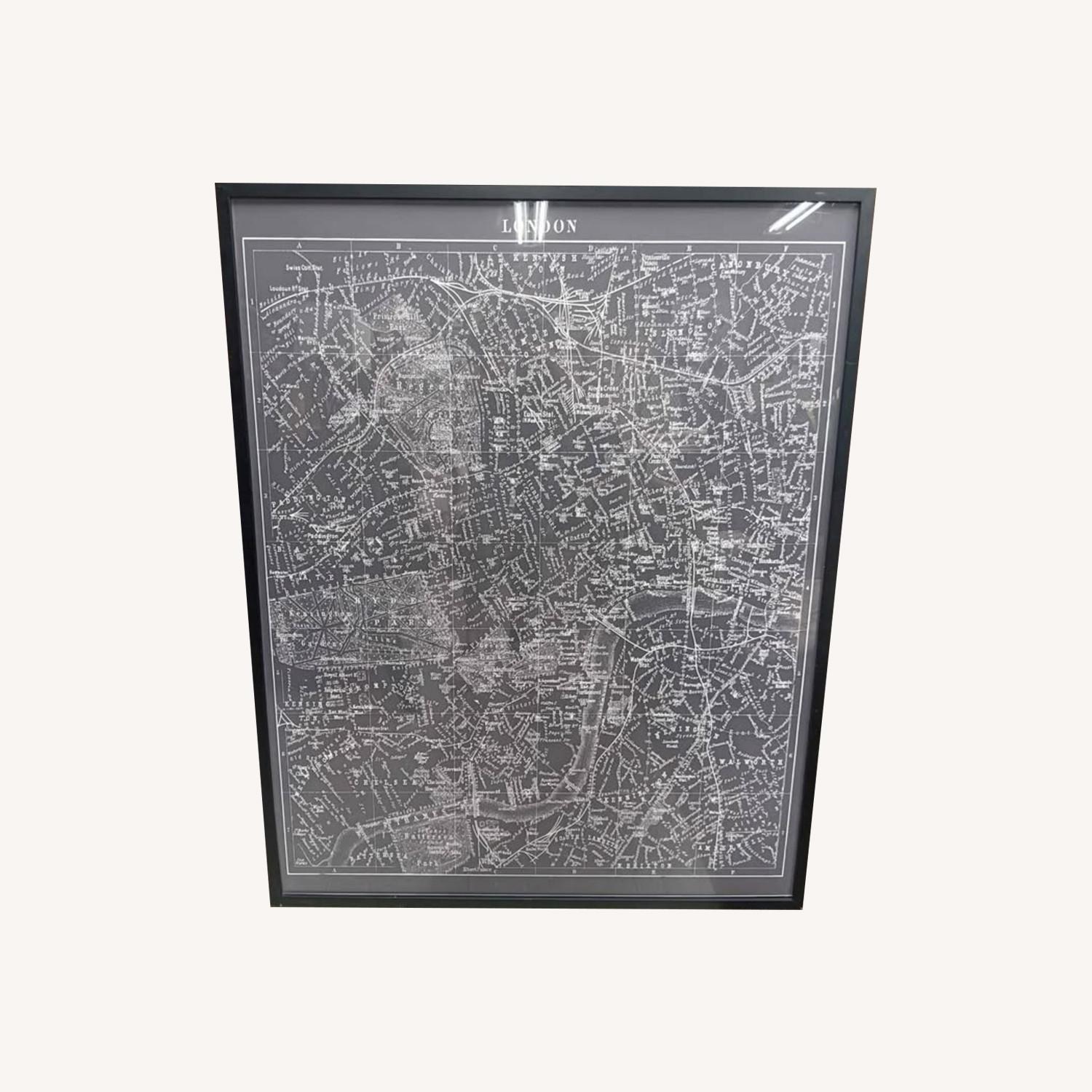 Lithograph Map of London Late 19th Century - image-0