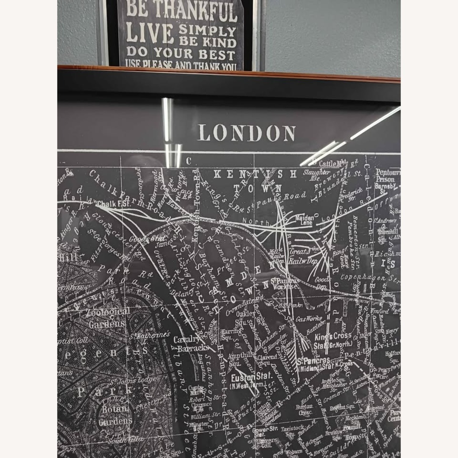 Lithograph Map of London Late 19th Century - image-2
