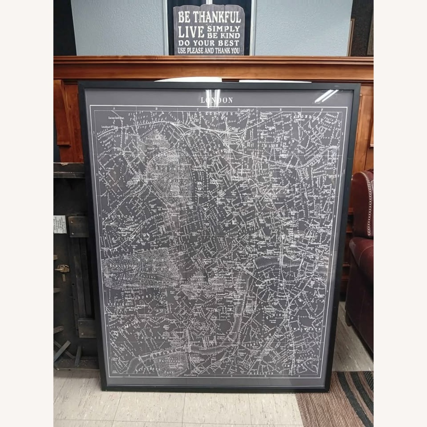 Lithograph Map of London Late 19th Century - image-1