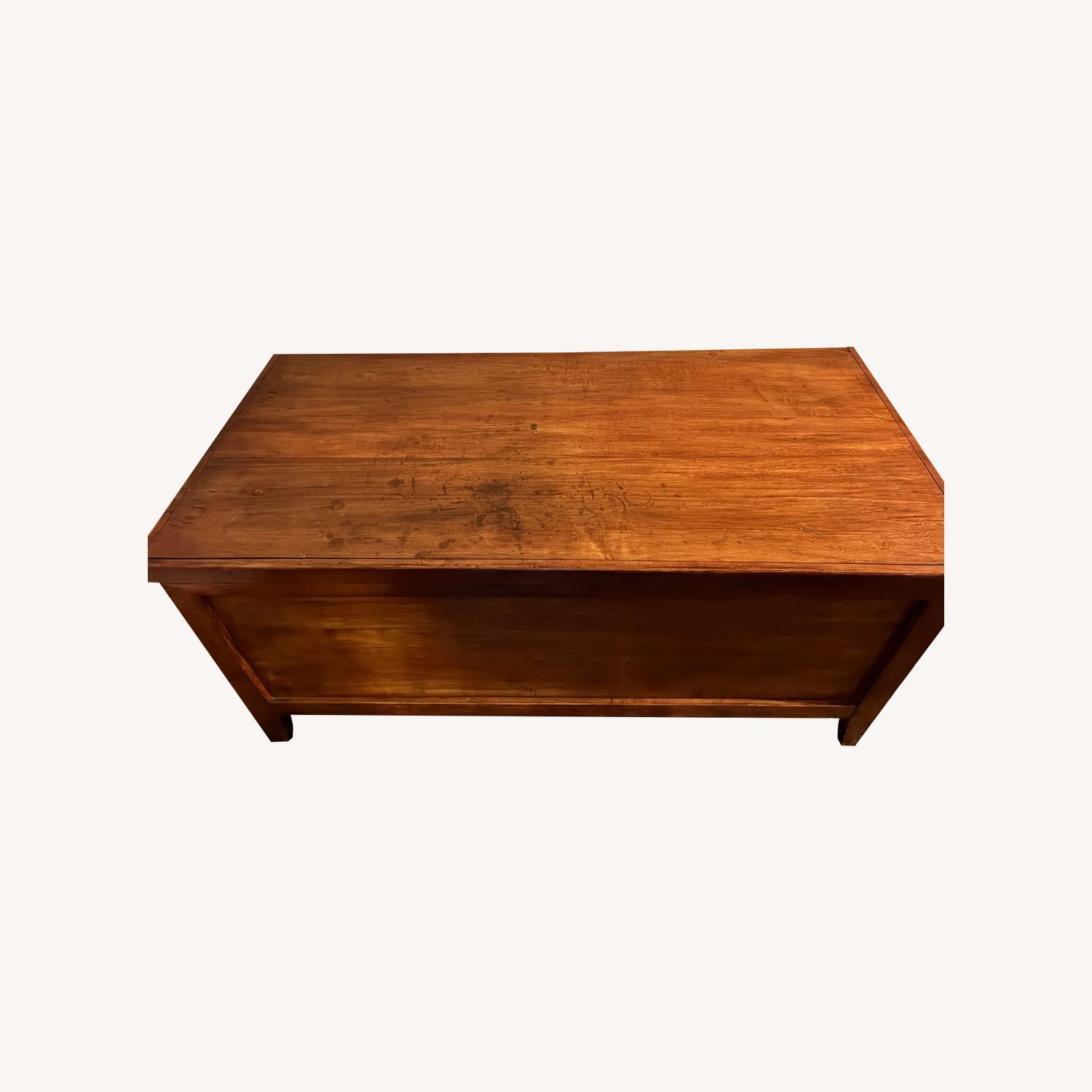 Vintage Solid Cedar Wood Chest - image-0