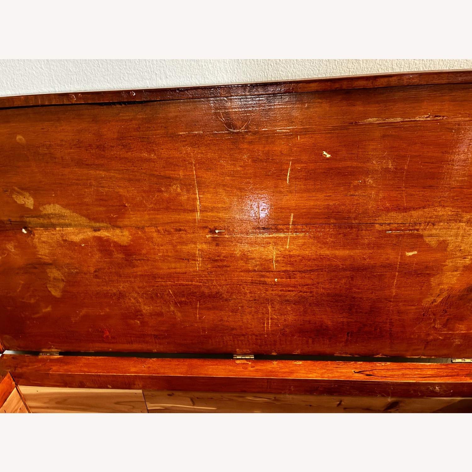 Vintage Solid Cedar Wood Chest - image-5