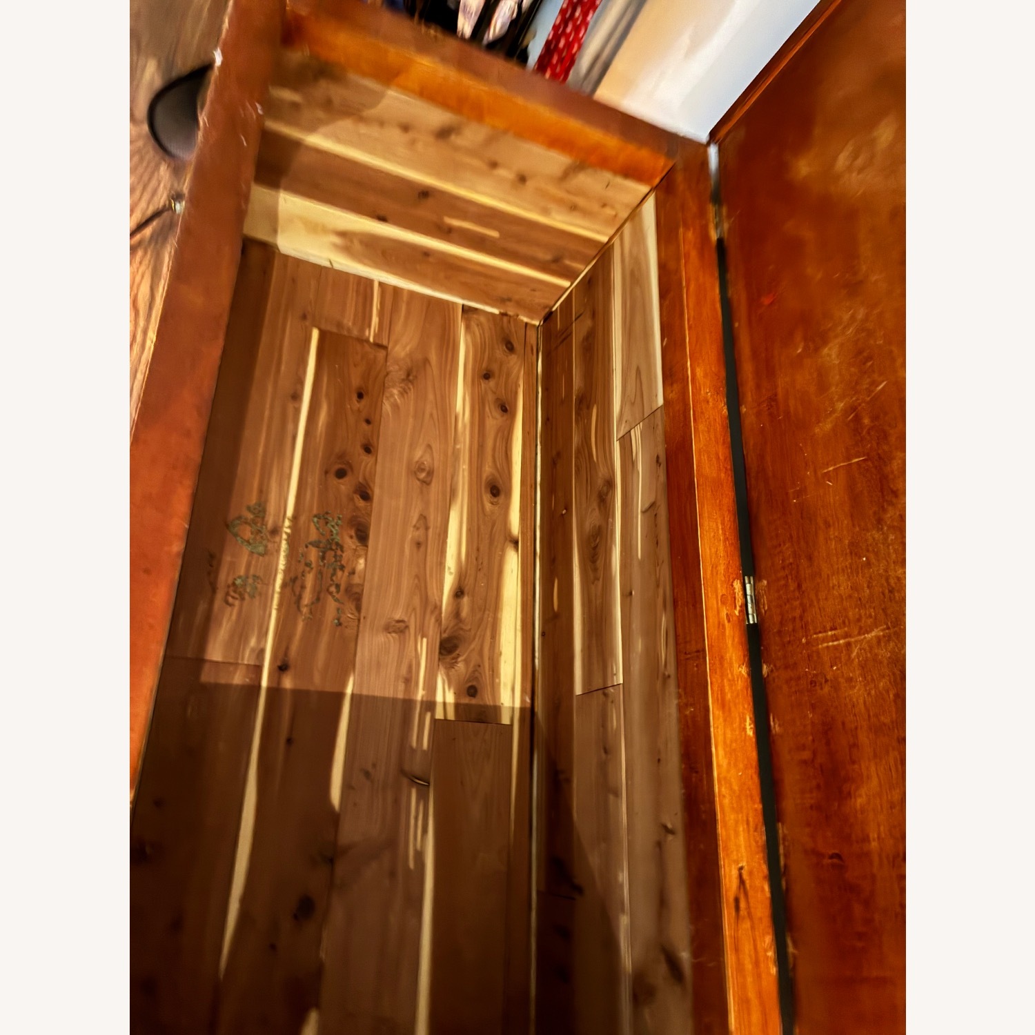 Vintage Solid Cedar Wood Chest - image-3