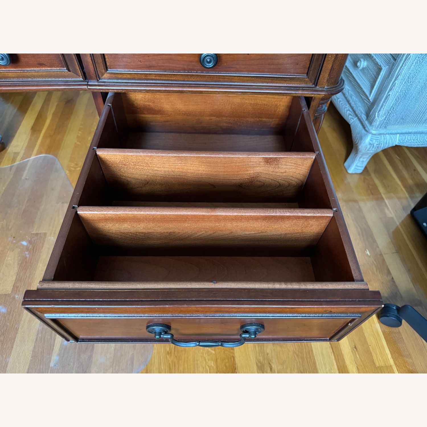 Riverside L Shaped Wooden Desk - image-7