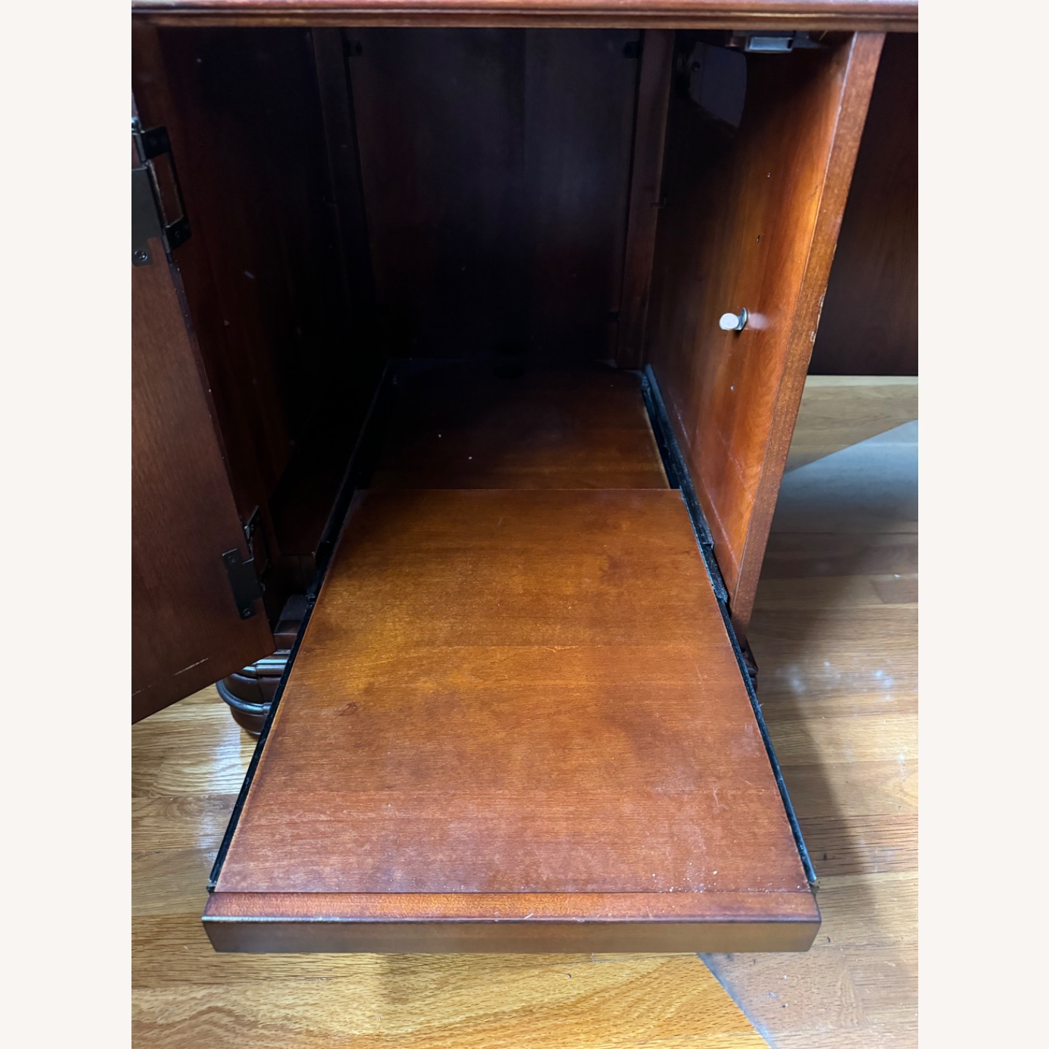 Riverside L Shaped Wooden Desk - image-9