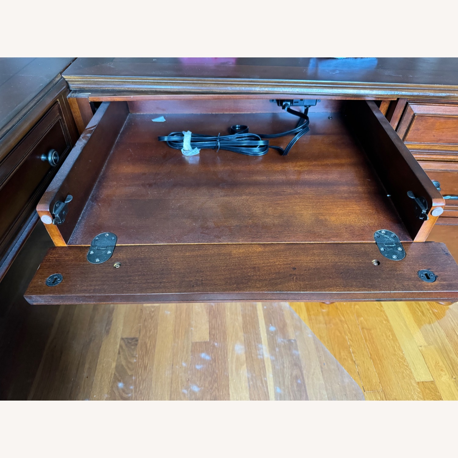 Riverside L Shaped Wooden Desk - image-5