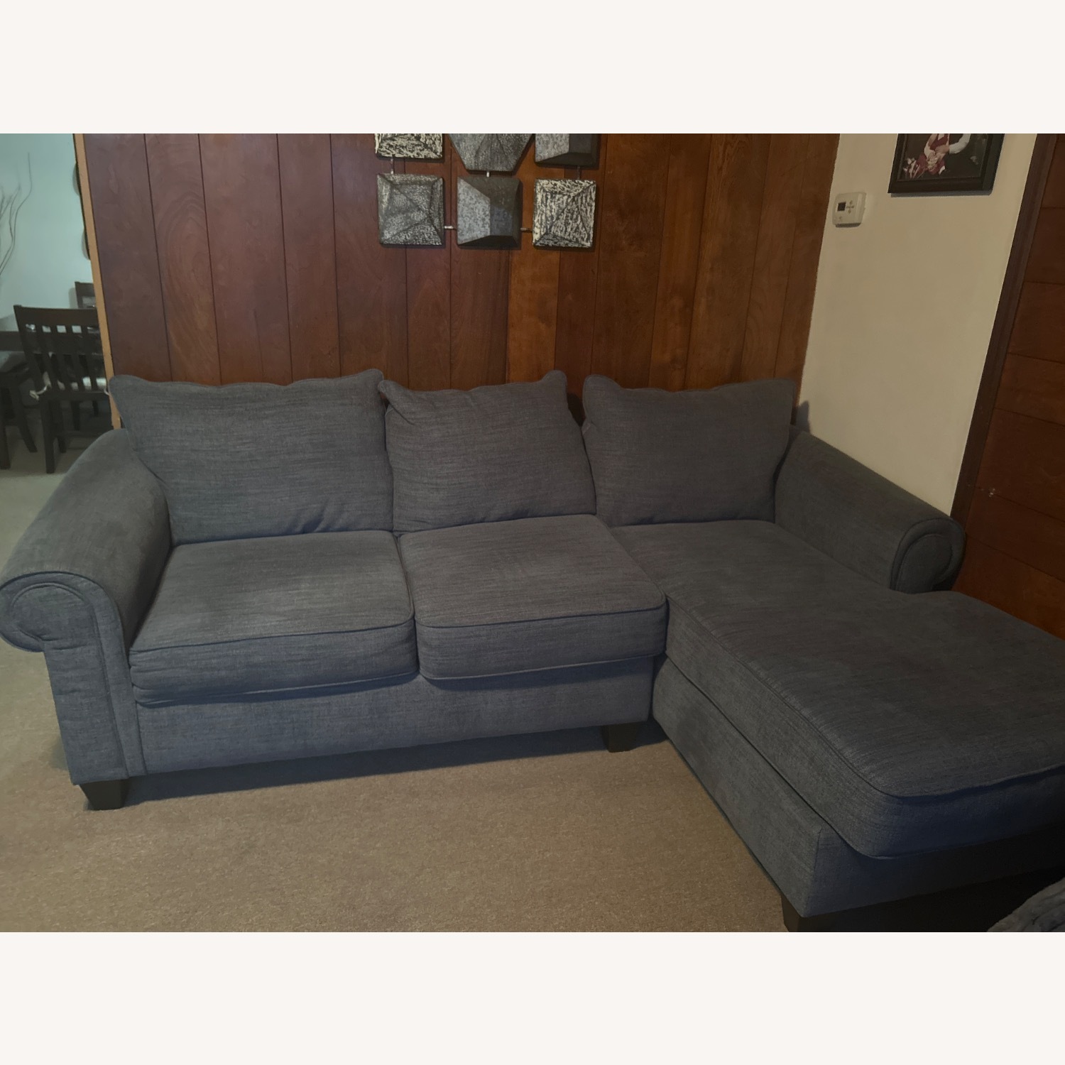 Raymour & Flanigan Chaise Sofa - image-1