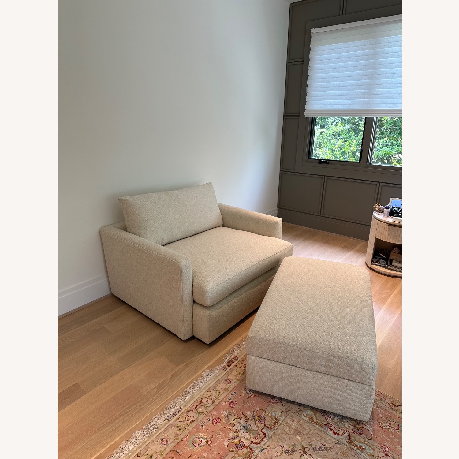 Crate and Barrel Lounge Chair and a Half - image-5