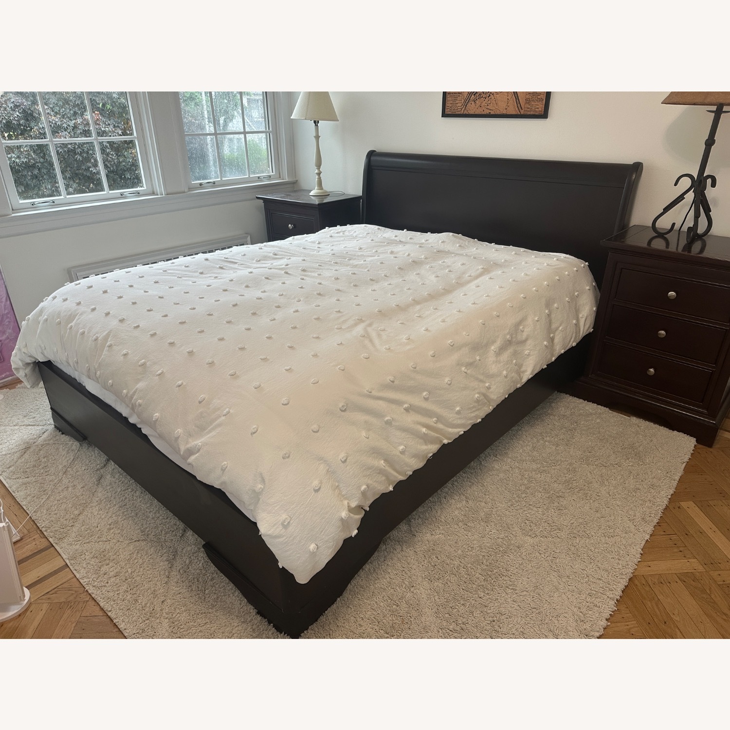 Charles P. Rogers Mahogany Sleigh Queen Bed  - image-0