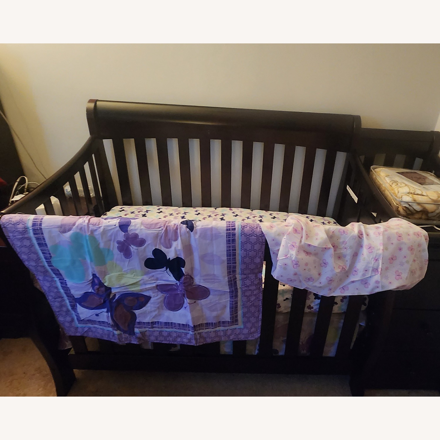 Convertible Crib with Drawers and Changing Area - image-1