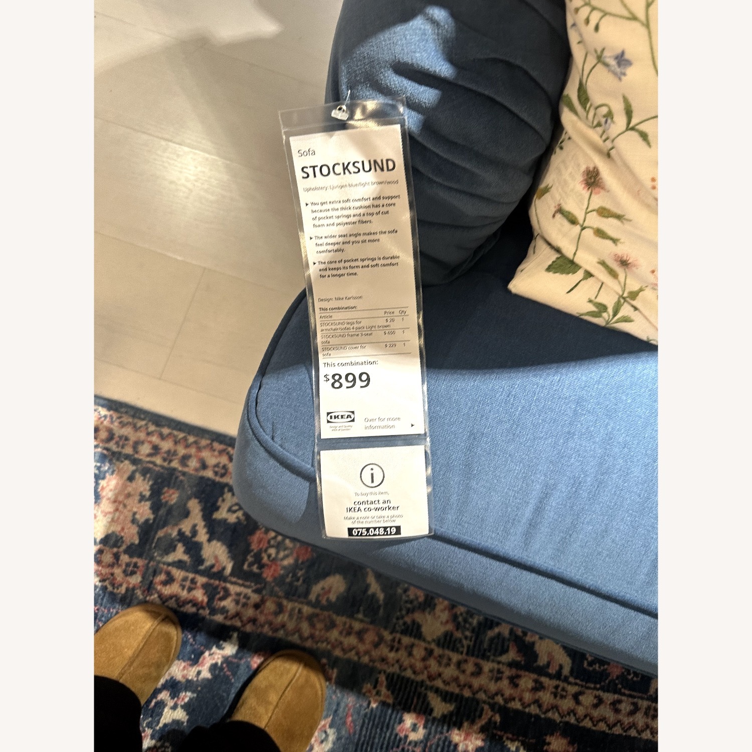 IKEA Stocksund Sofa 78in - image-3