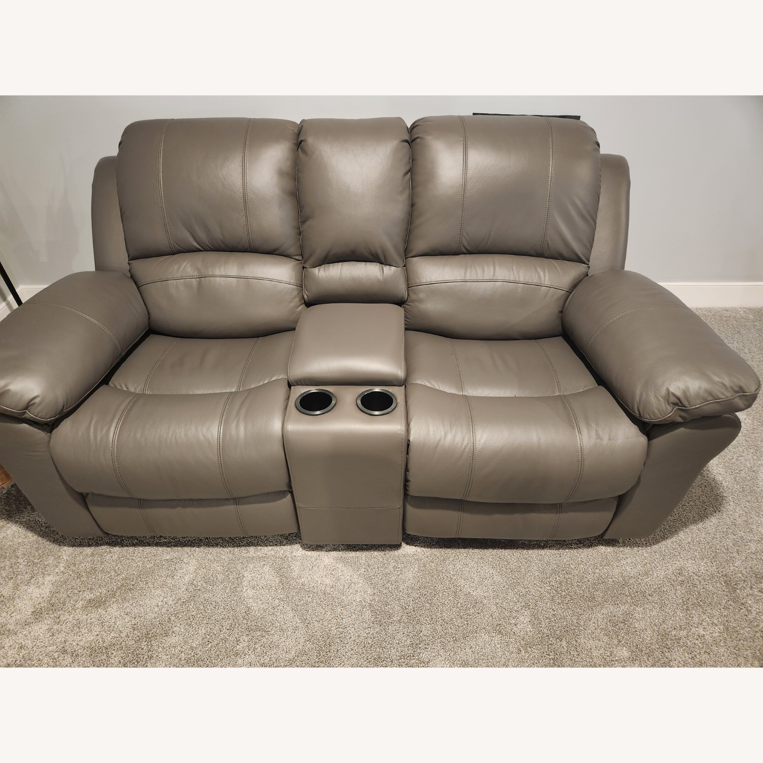 Bowie Two Seat Leather Recliner  - image-1