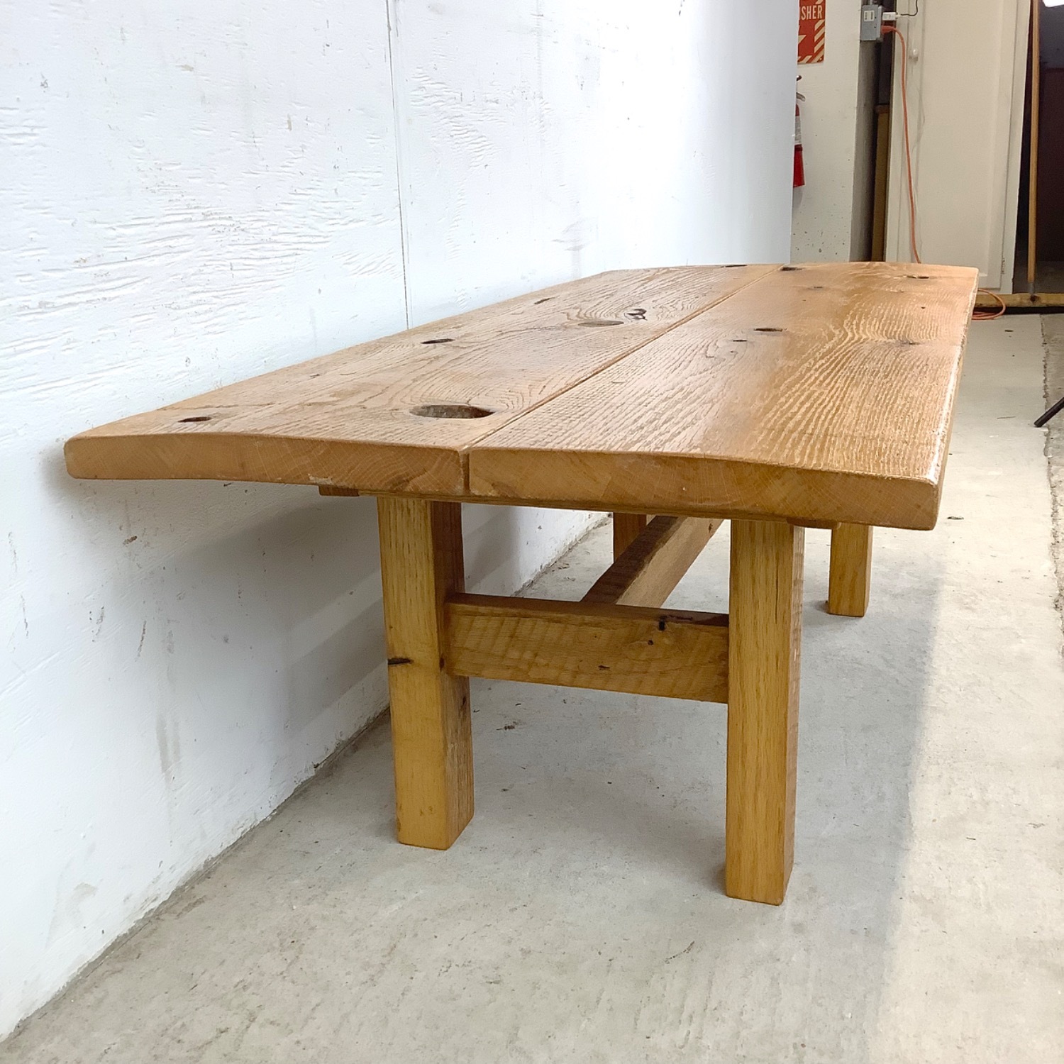 Rustic Modern Plank Coffee Table - image-6
