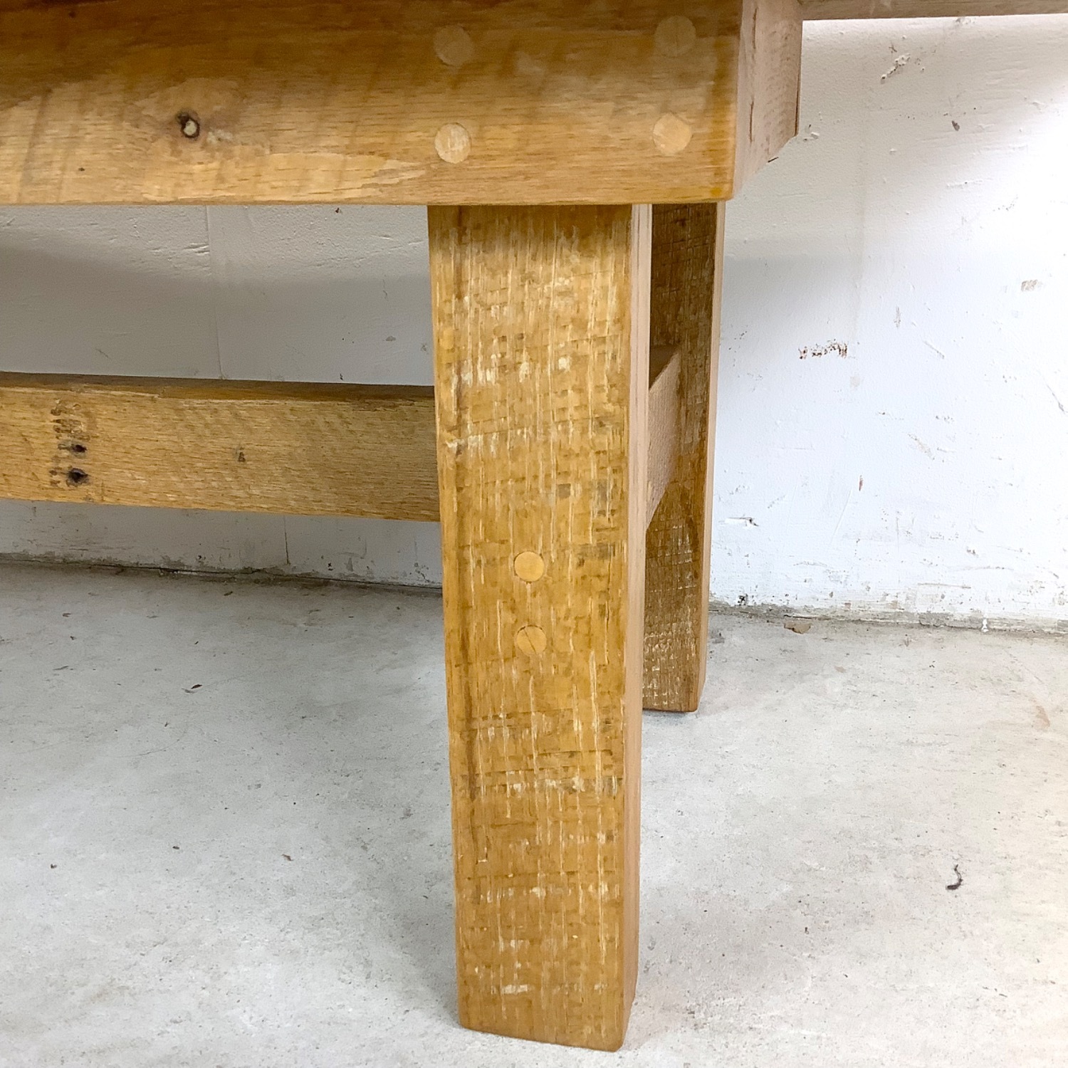 Rustic Modern Plank Coffee Table - image-9