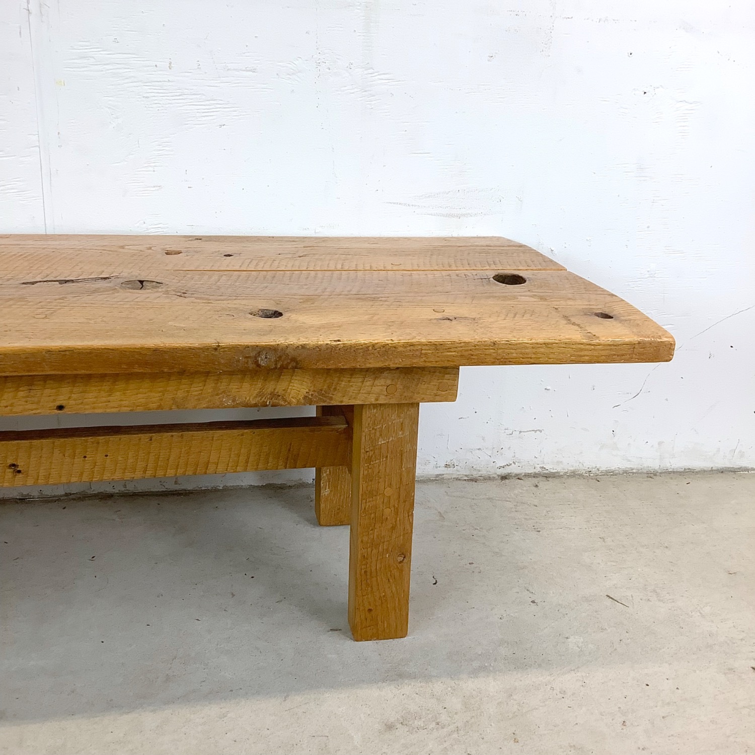 Rustic Modern Plank Coffee Table - image-5