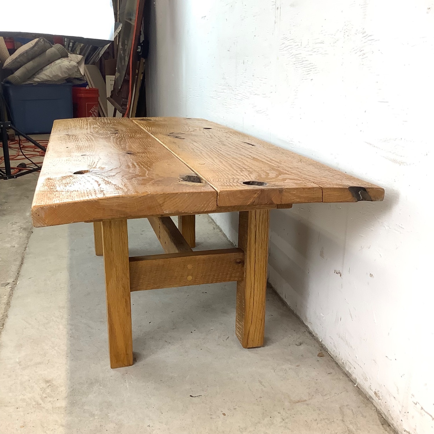 Rustic Modern Plank Coffee Table - image-17