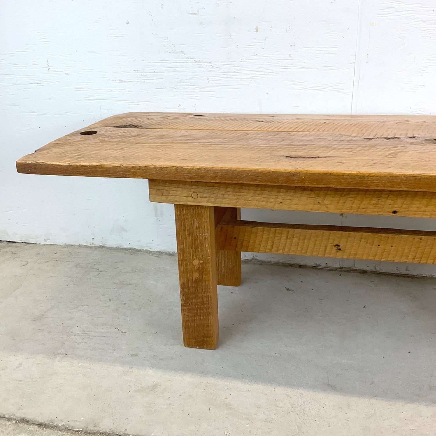 Rustic Modern Plank Coffee Table - image-4