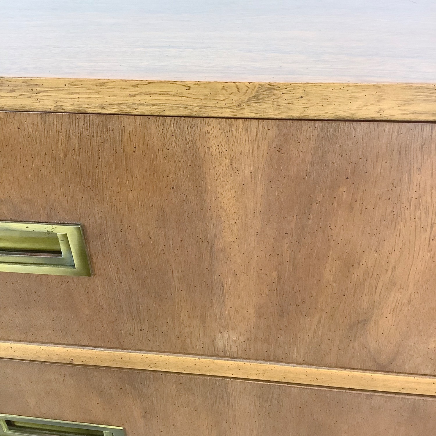 Vintage Three Drawer Campaign Dresser - image-13