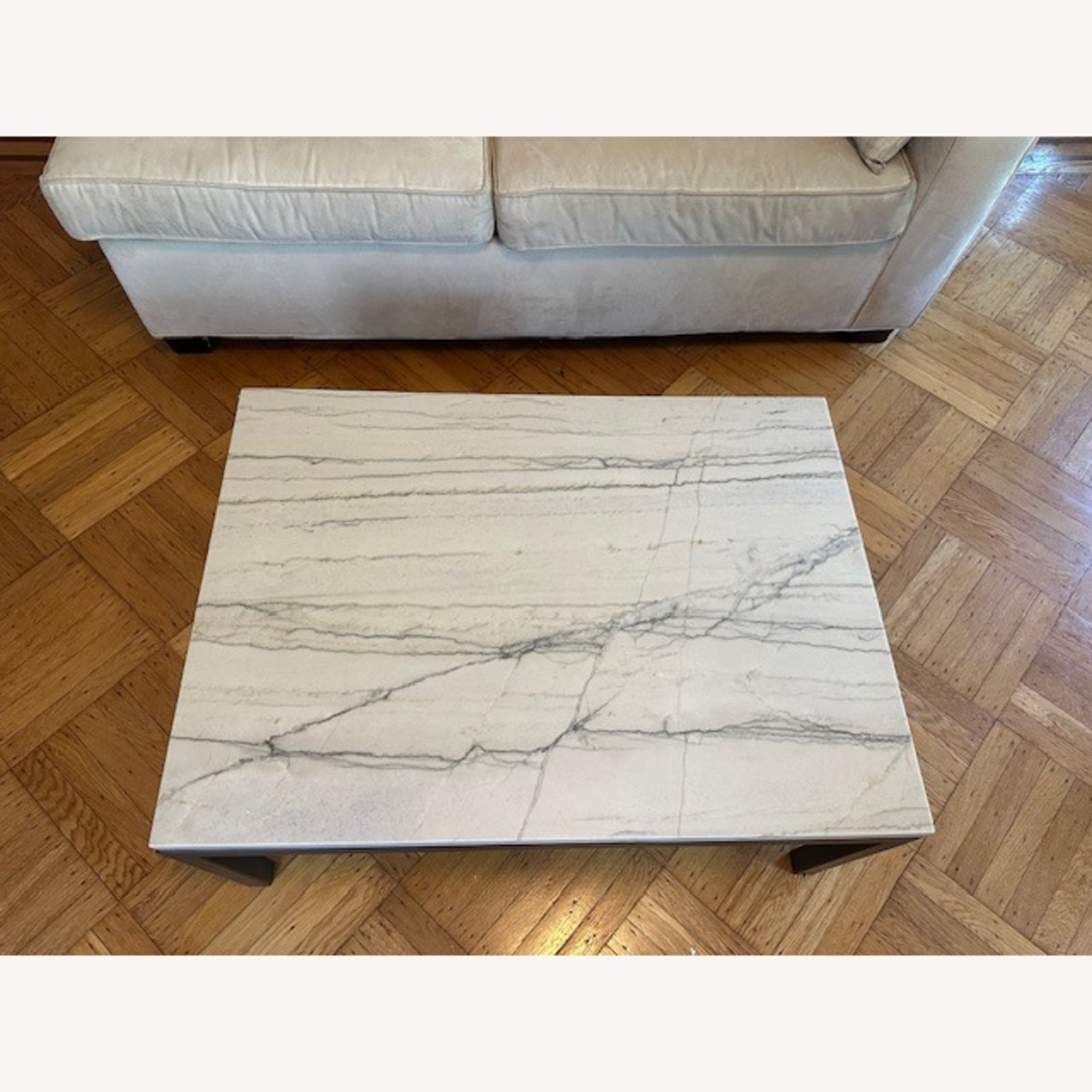 Rectangular Marble Coffee Table - image-3