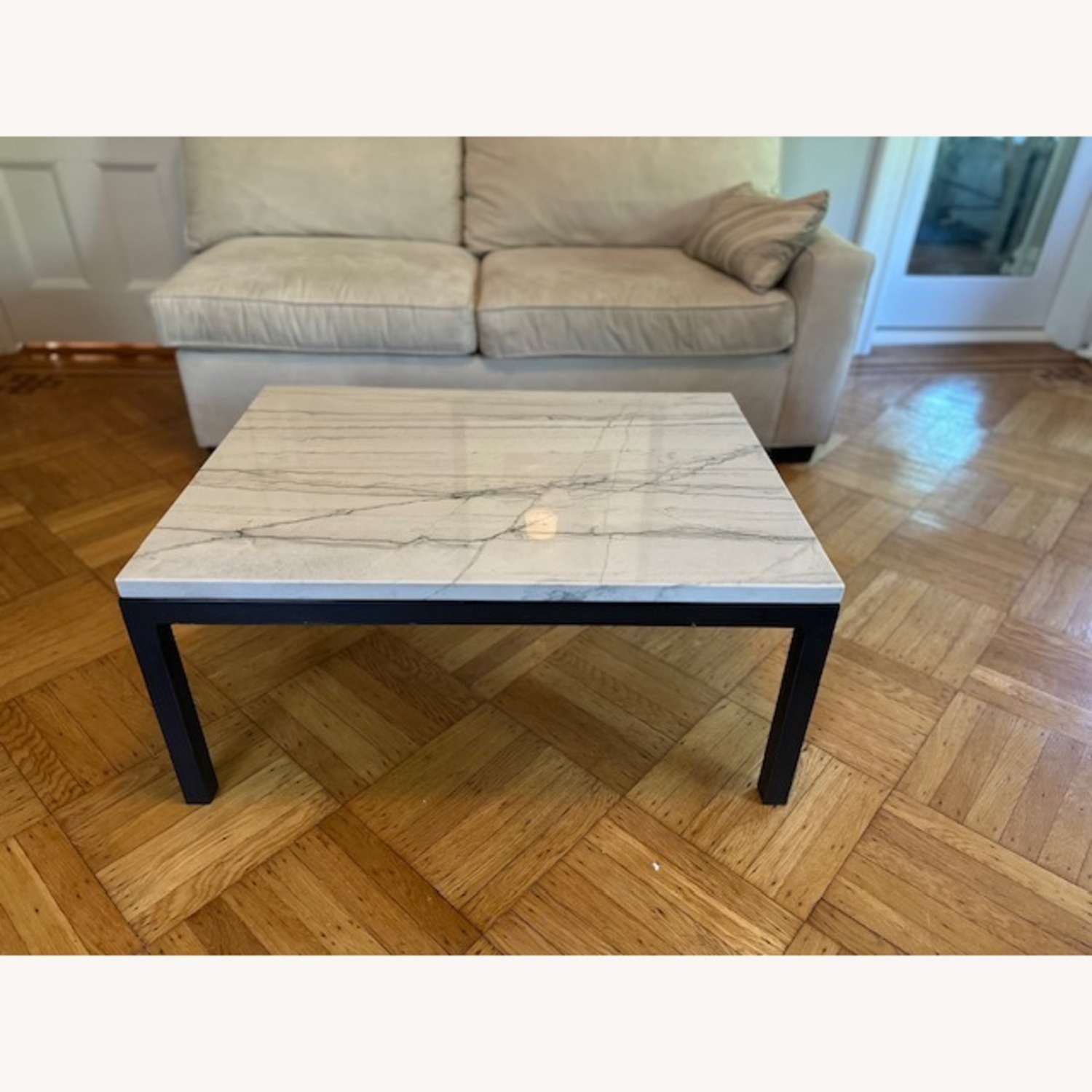 Rectangular Marble Coffee Table - image-1