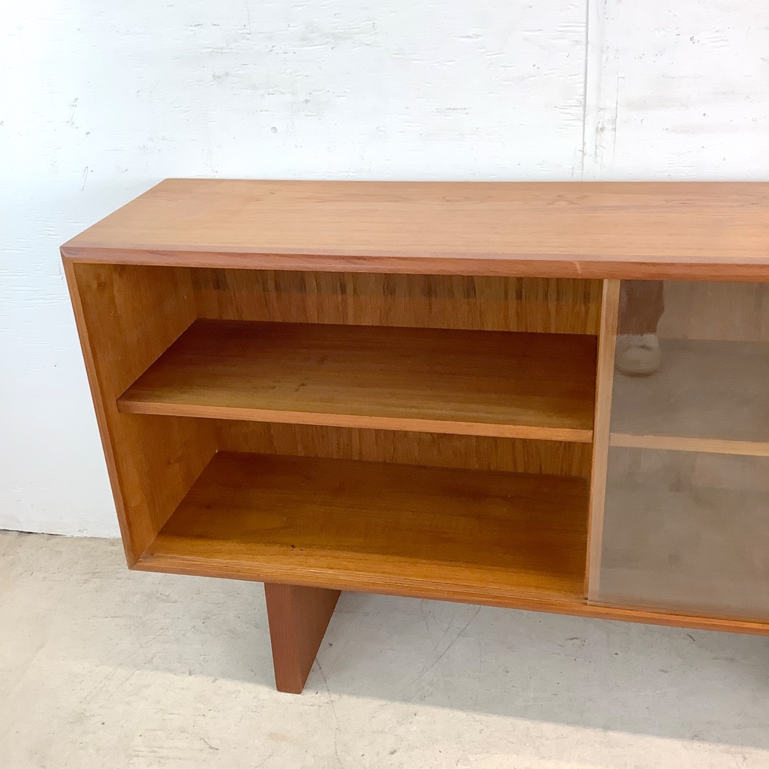 Scandinavian Modern Teak Console Shelf - image-1