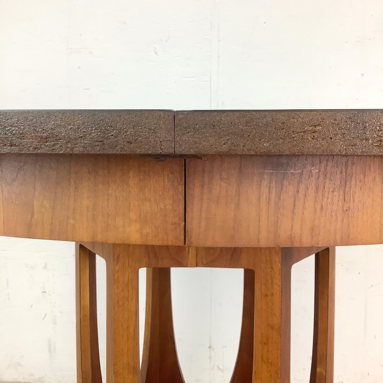 Mid-Century Pedestal Dining Table W Leaves - image-16