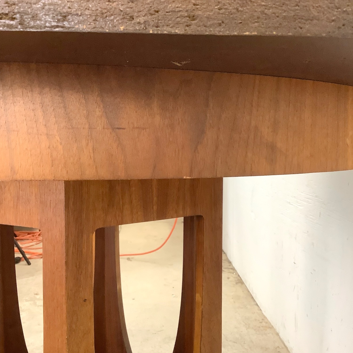 Mid-Century Pedestal Dining Table W Leaves - image-17