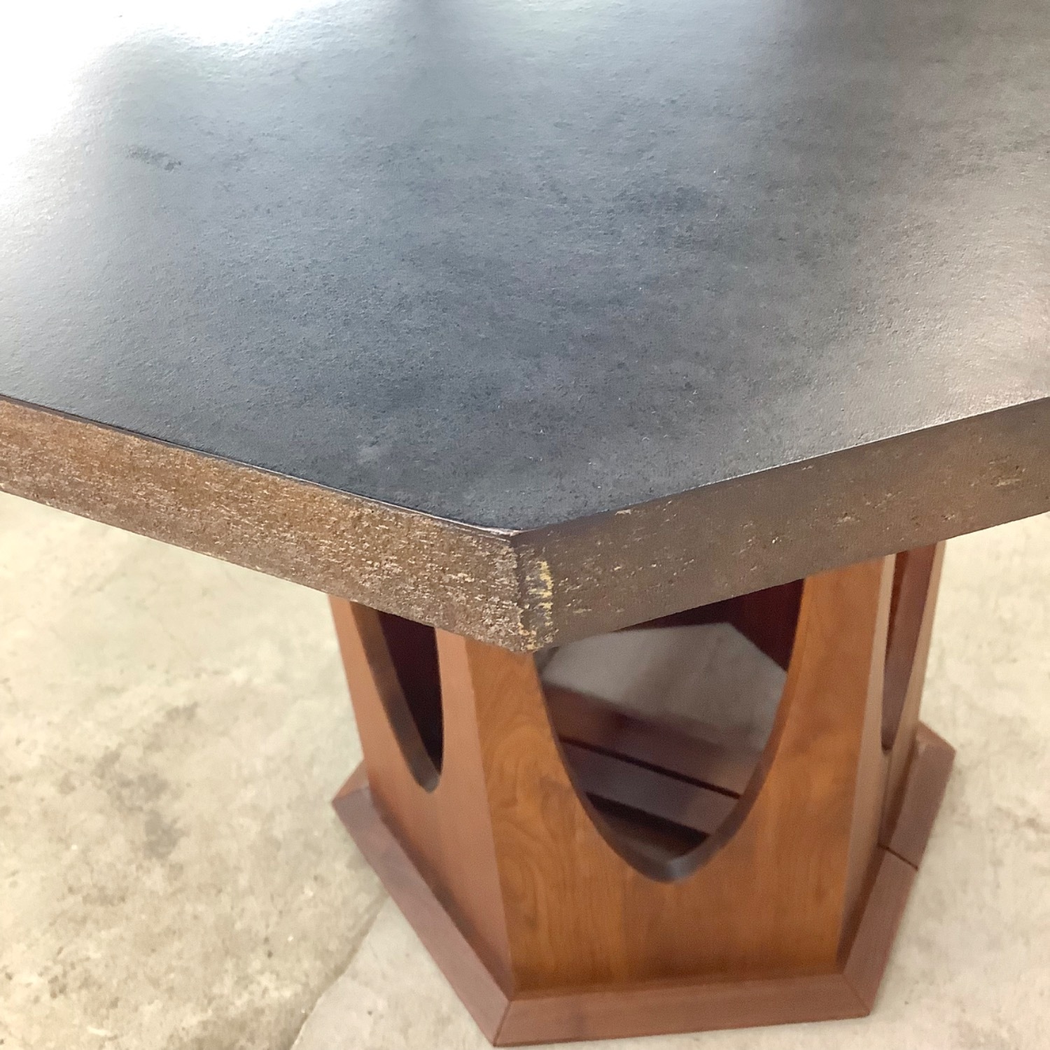 Mid-Century Pedestal Dining Table W Leaves - image-22