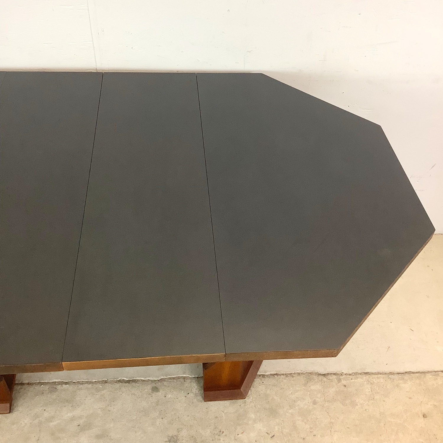 Mid-Century Pedestal Dining Table W Leaves - image-5