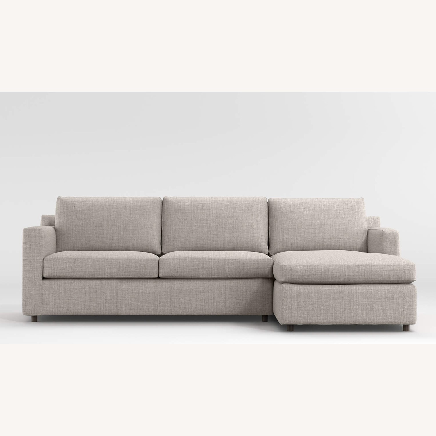 Crate & Barrel Barrett II 2-Piece Right Arm Chaise Sectional Sofa - image-3