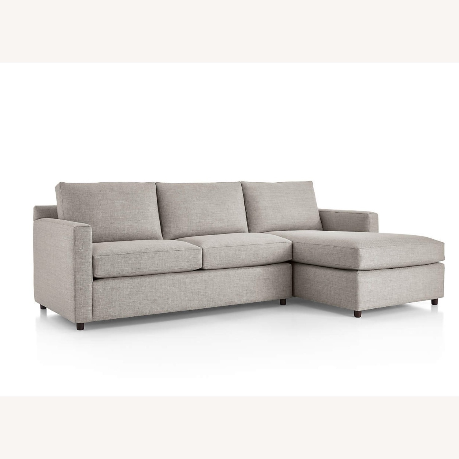 Crate & Barrel Barrett II 2-Piece Right Arm Chaise Sectional Sofa - image-1