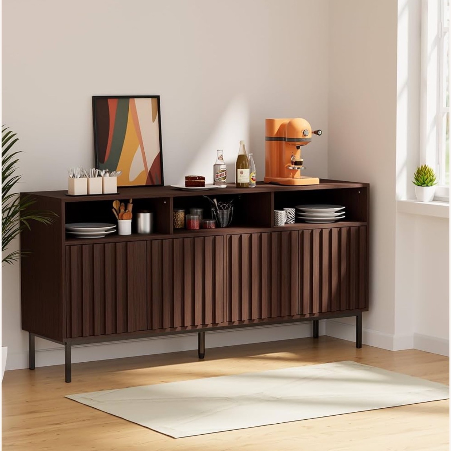 Mid Century Modern Sideboard Buffet Cabinet - image-3