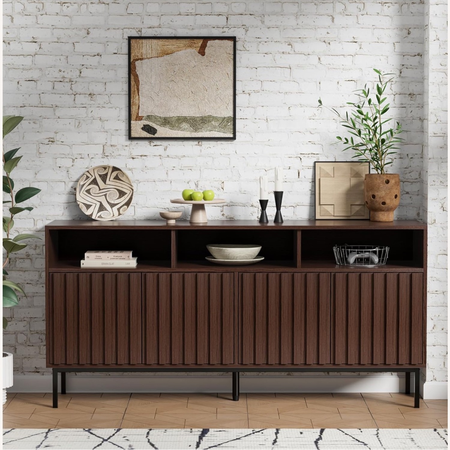 Mid Century Modern Sideboard Buffet Cabinet - image-1