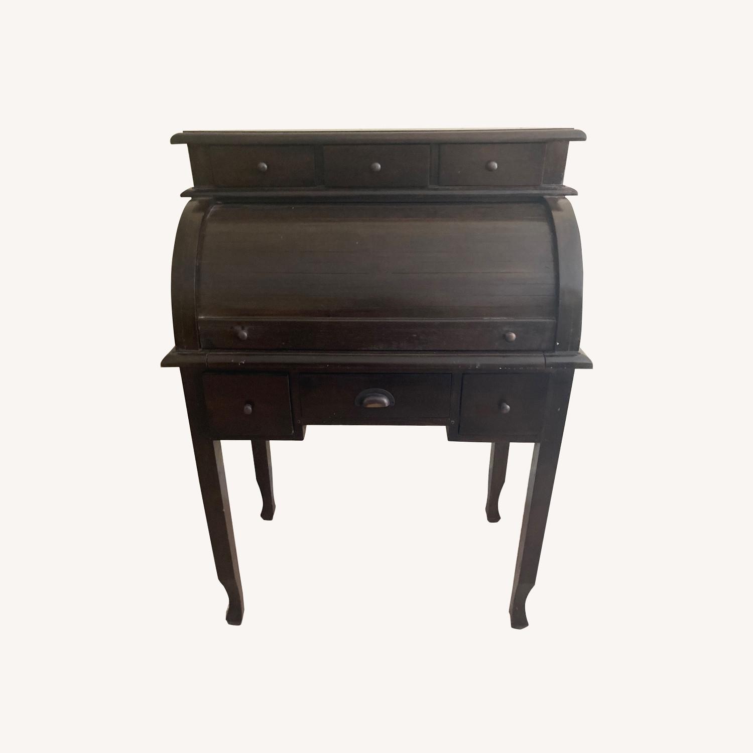 Roll-Top Antique Desk Sourced in Paris - image-0