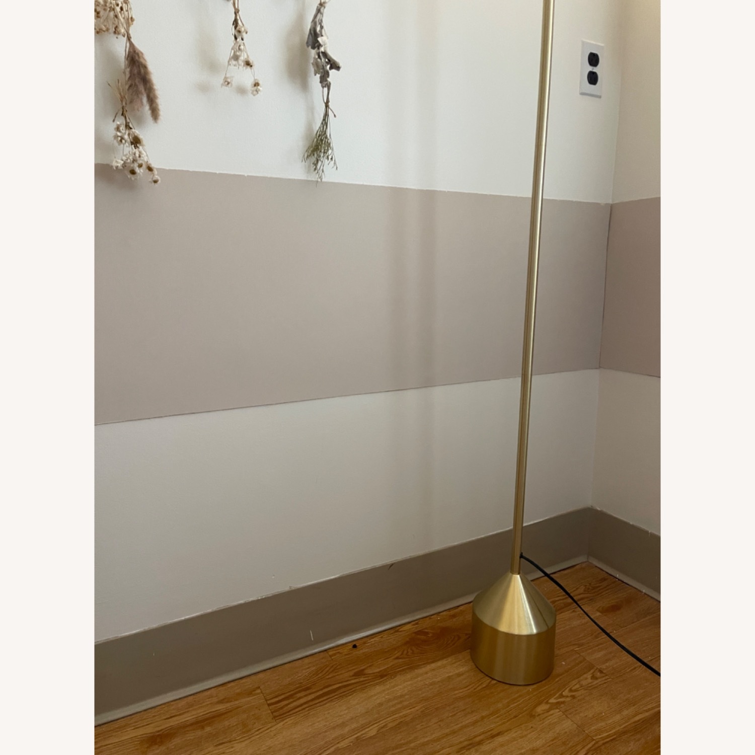 Article Barbell Brushed Brass Standing Floor Lamp - image-4