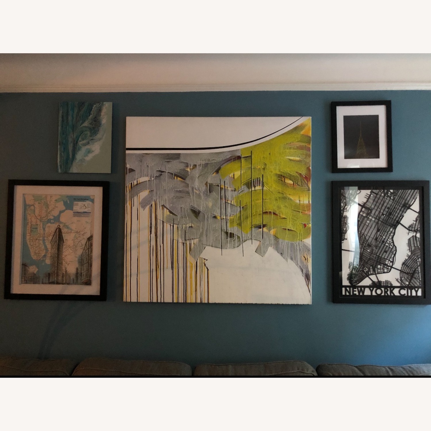 Abstract Acrylic on Canvas - image-3