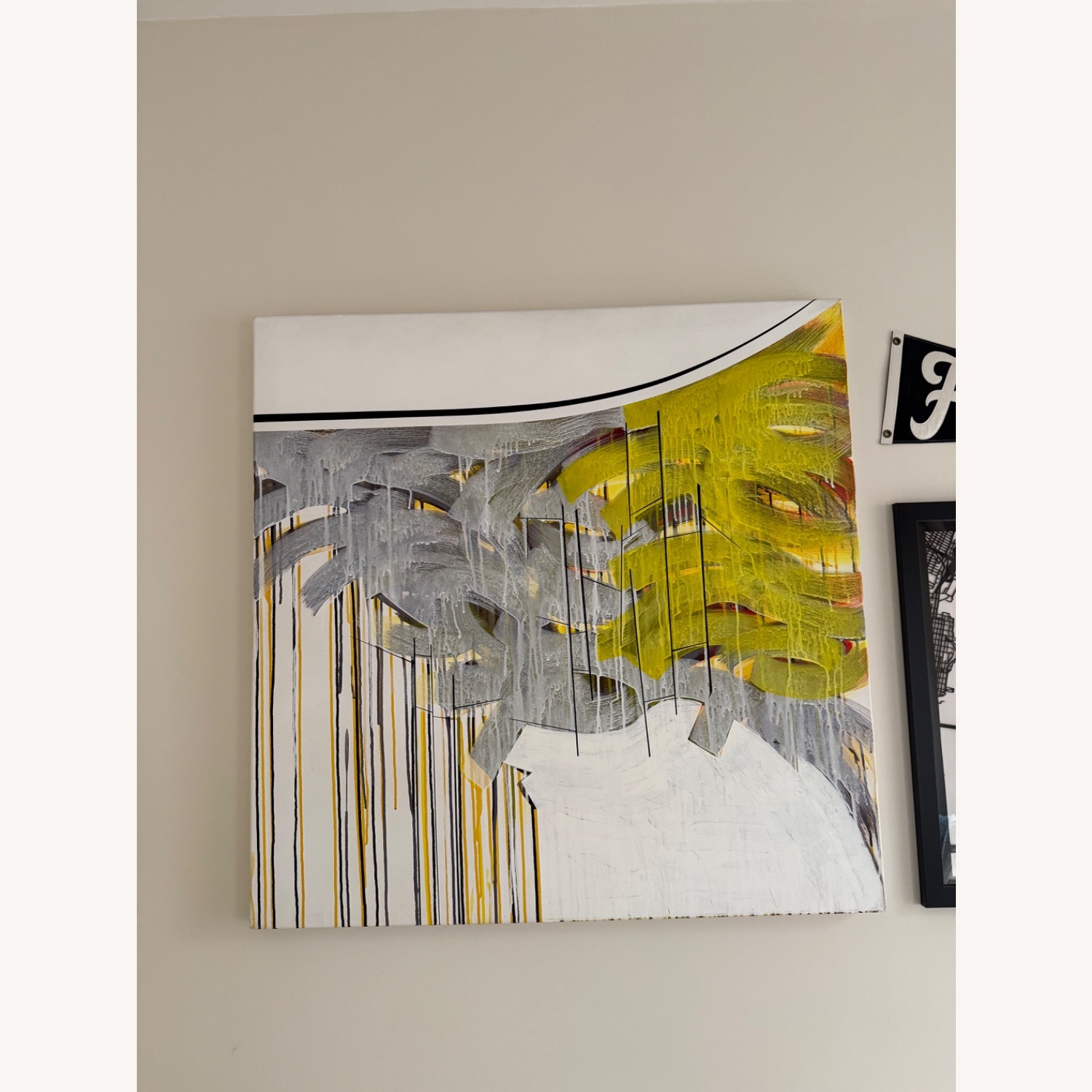 Abstract Acrylic on Canvas - image-2