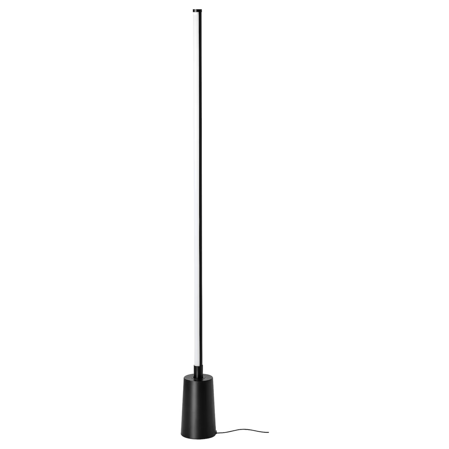 IKEA LEDフロアランプ OBEGRANSAD IKEA OBEGRÄNSAD LED Floor Lamp - Black - AptDeco