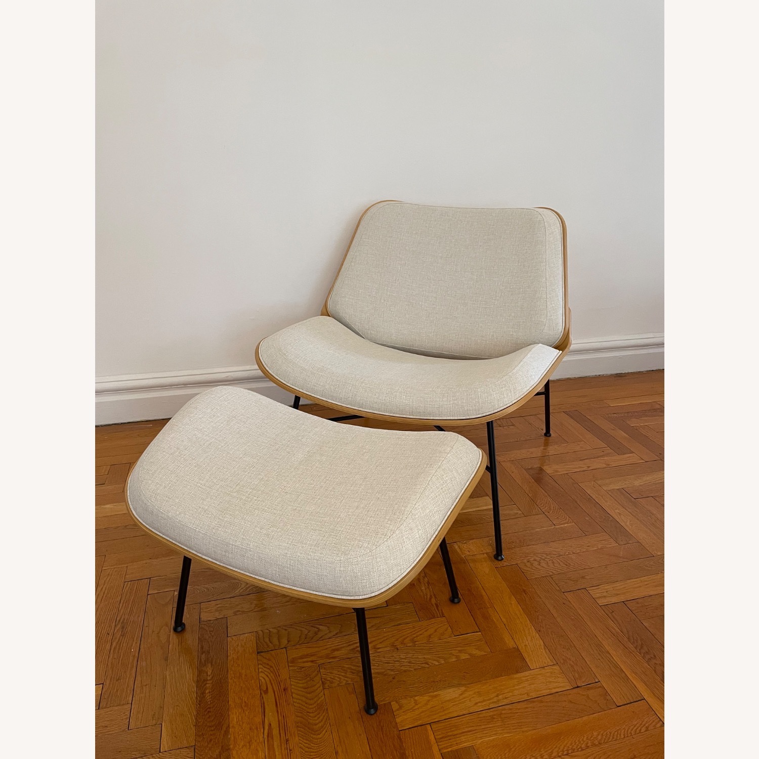 Burrow Vesper Lounge Chair with Ottoman - image-2