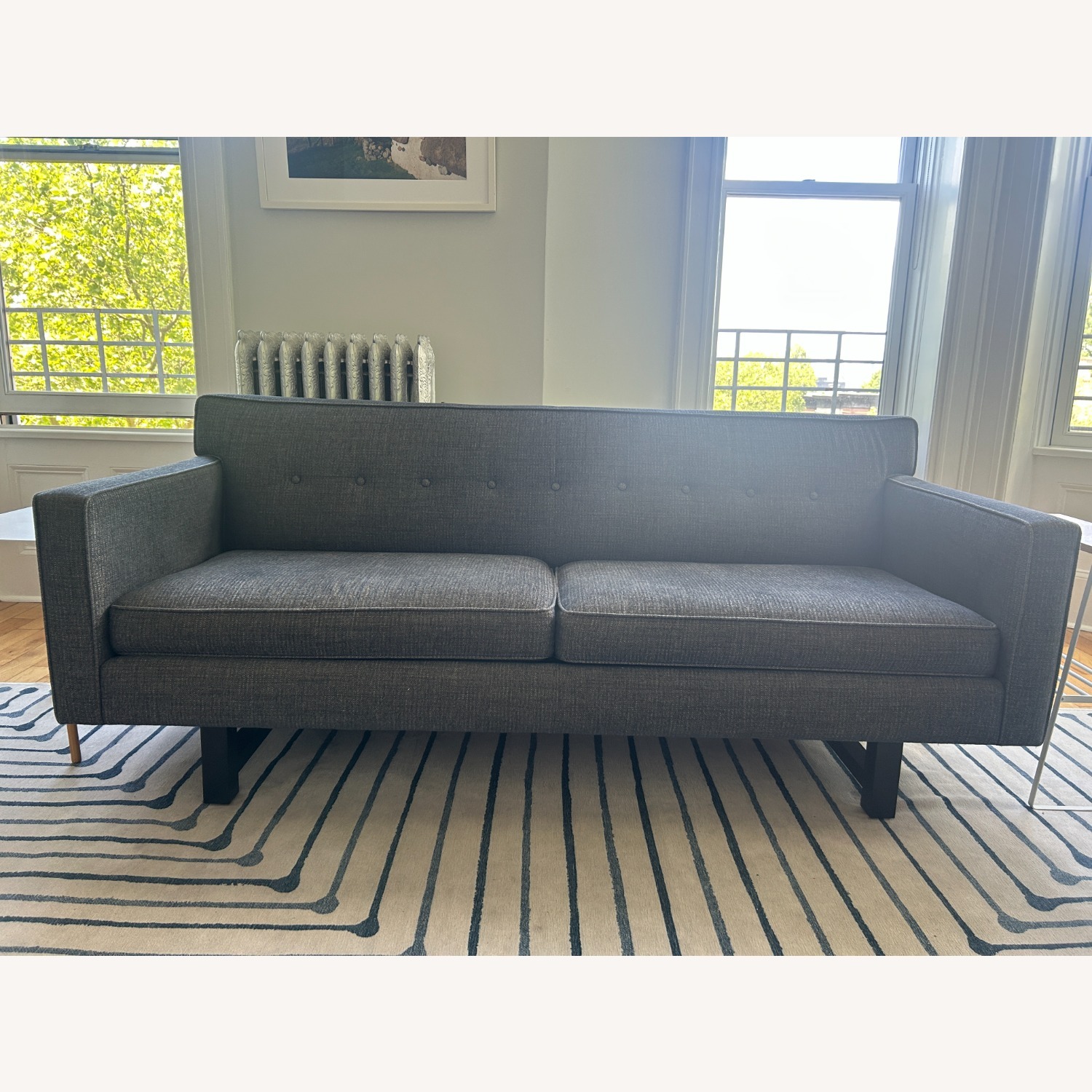 Room & Board Andre Ink Blue Sofa - image-1