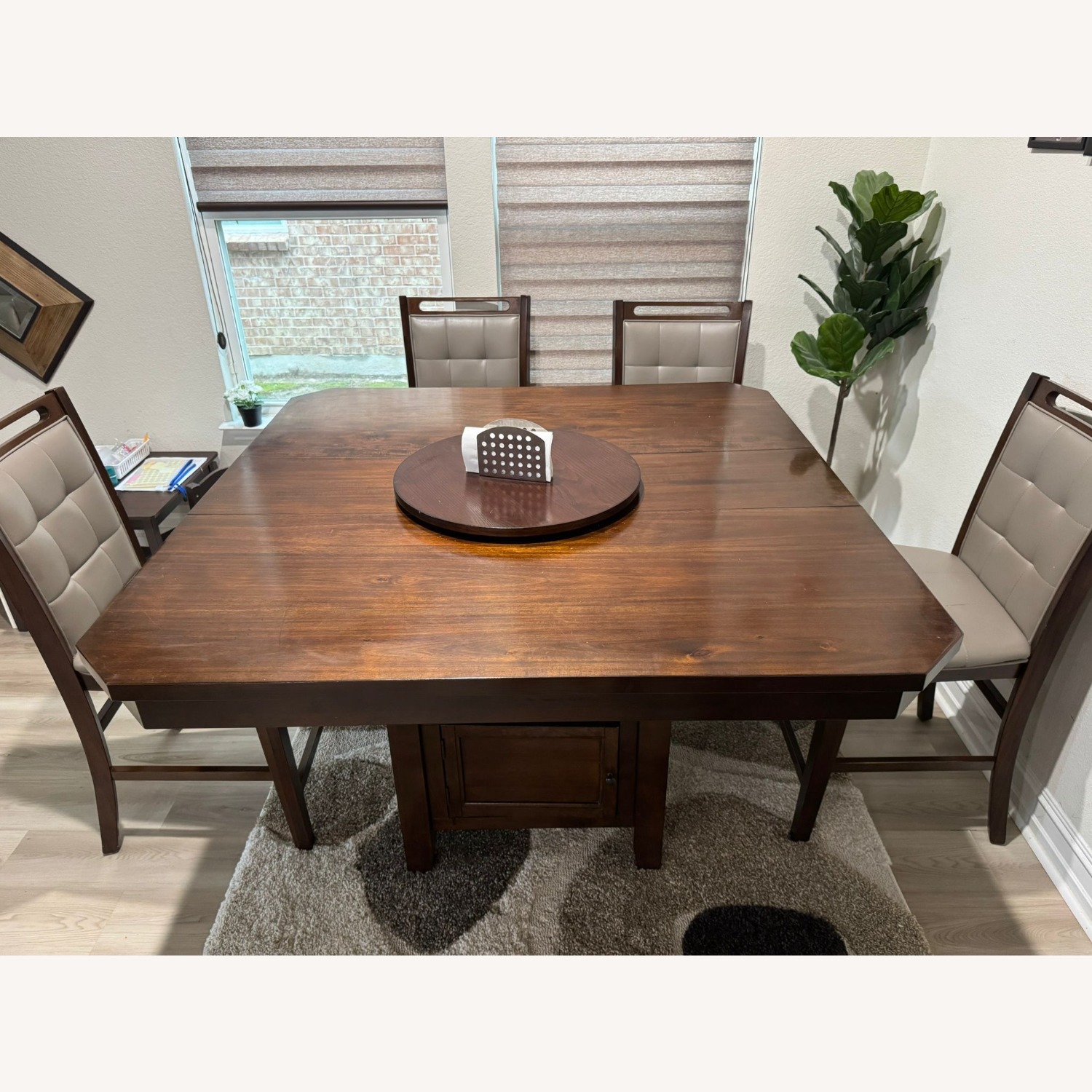 Dining Table with Storage - image-1
