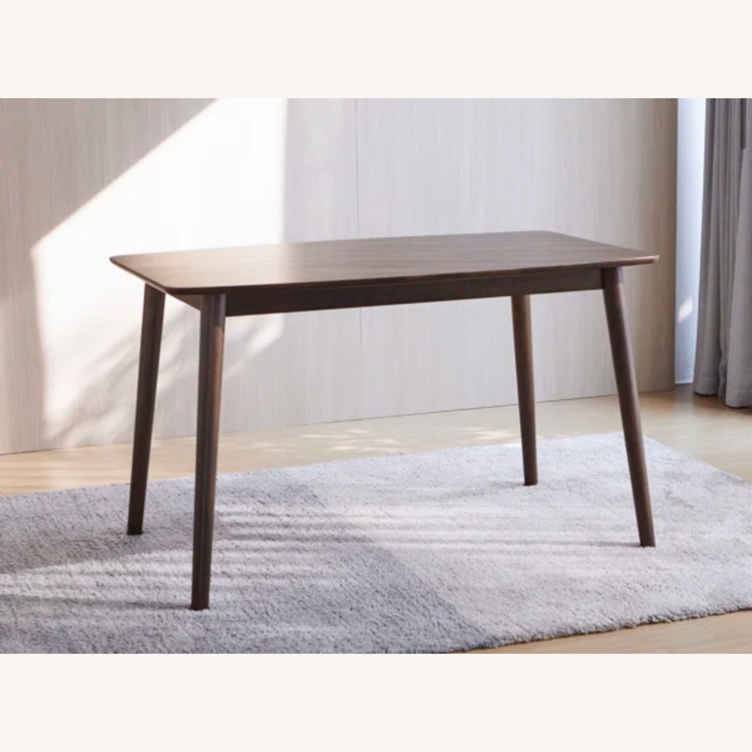 Rubberwood Solid Wood Dining Table - image-1