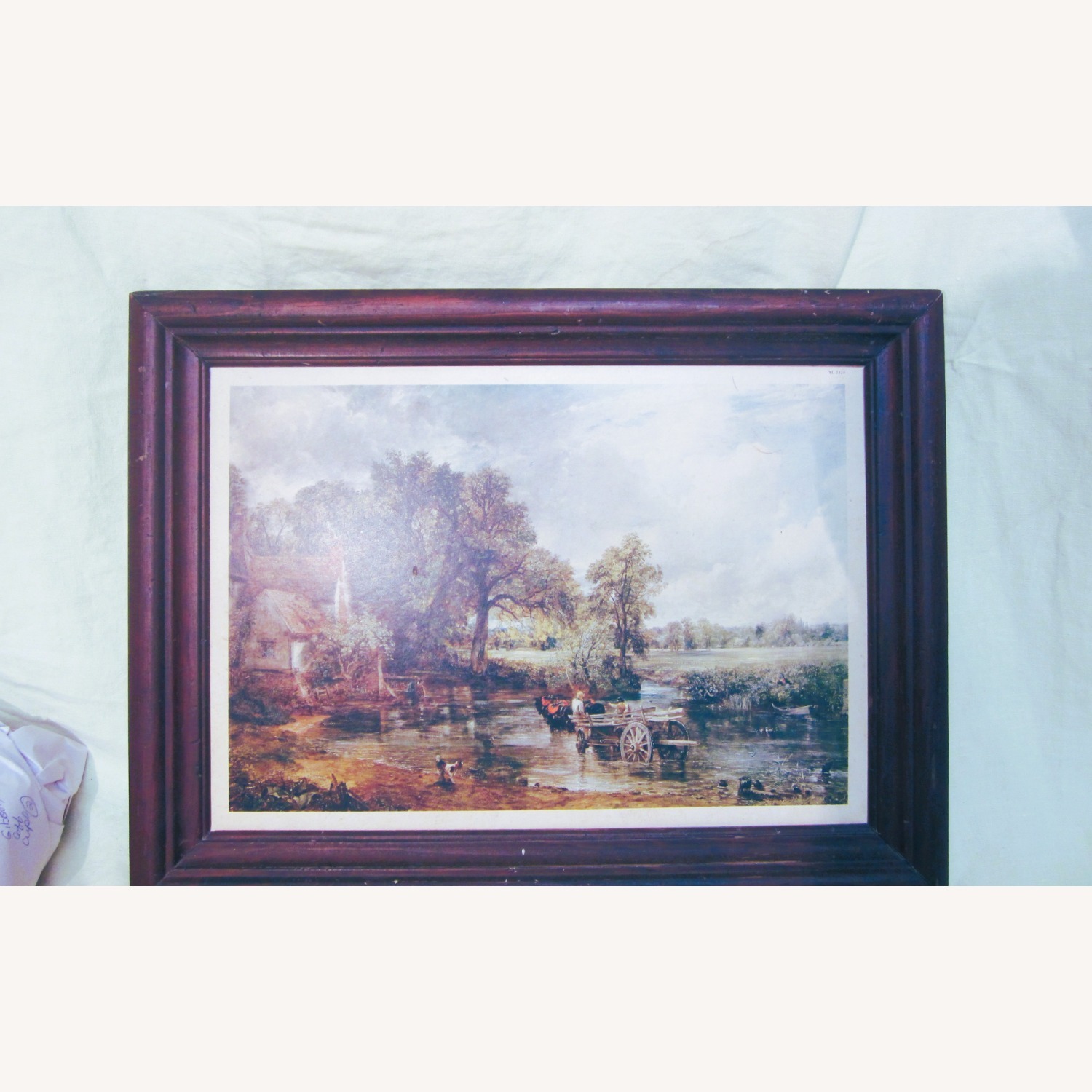 Vintage Lithograph "The Haywain" Constable Framed Art - image-1