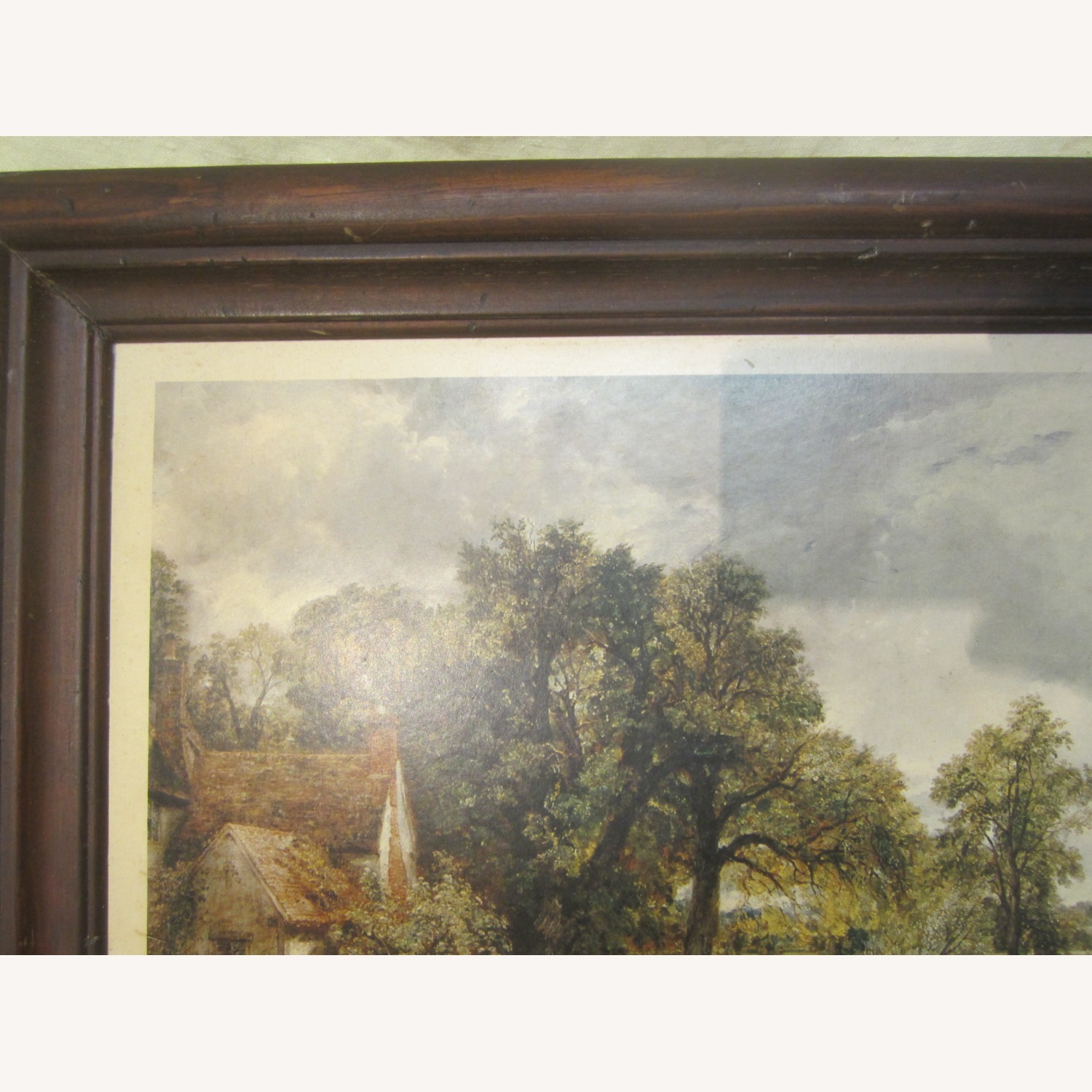 Vintage Lithograph "The Haywain" Constable Framed Art - image-3