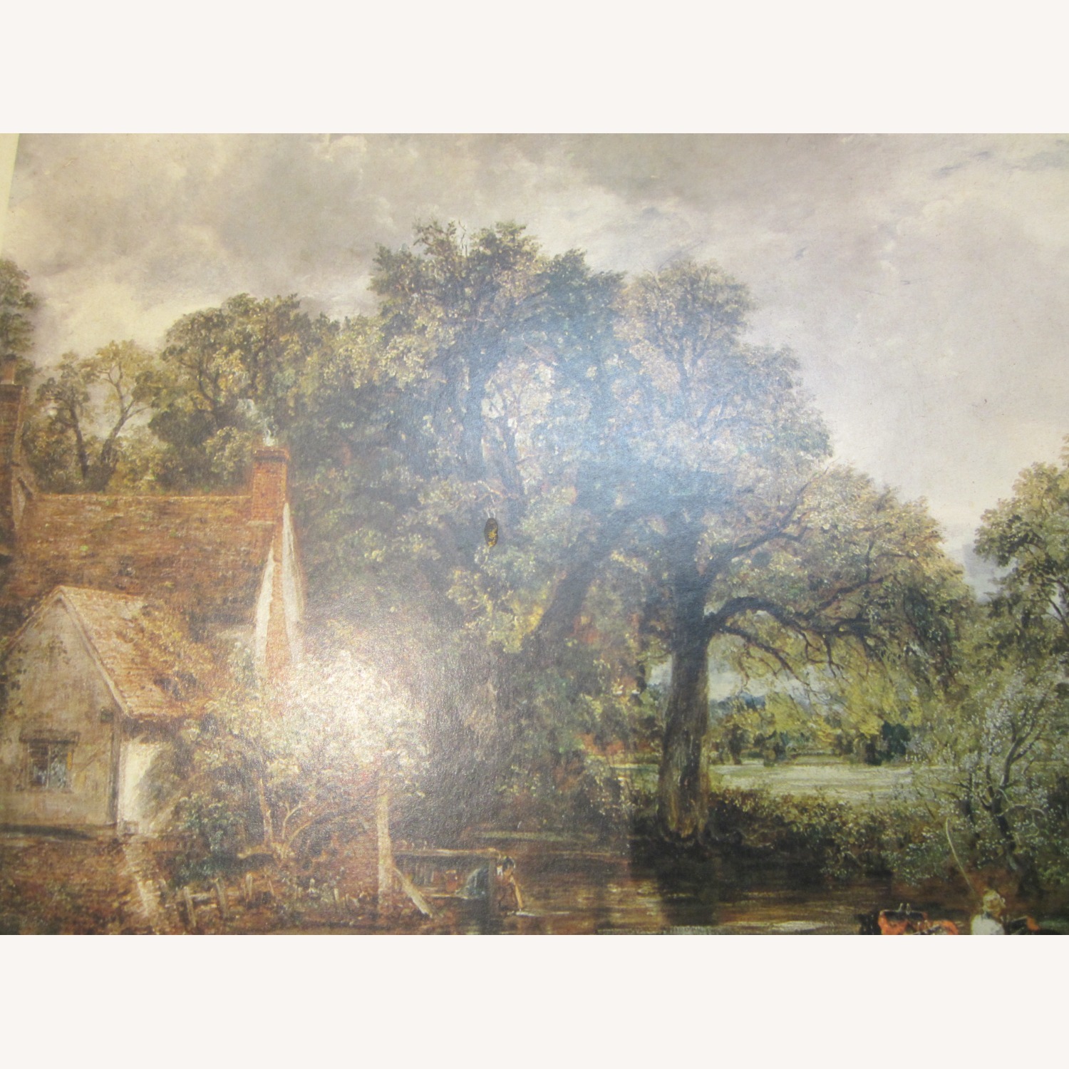 Vintage Lithograph "The Haywain" Constable Framed Art - image-8