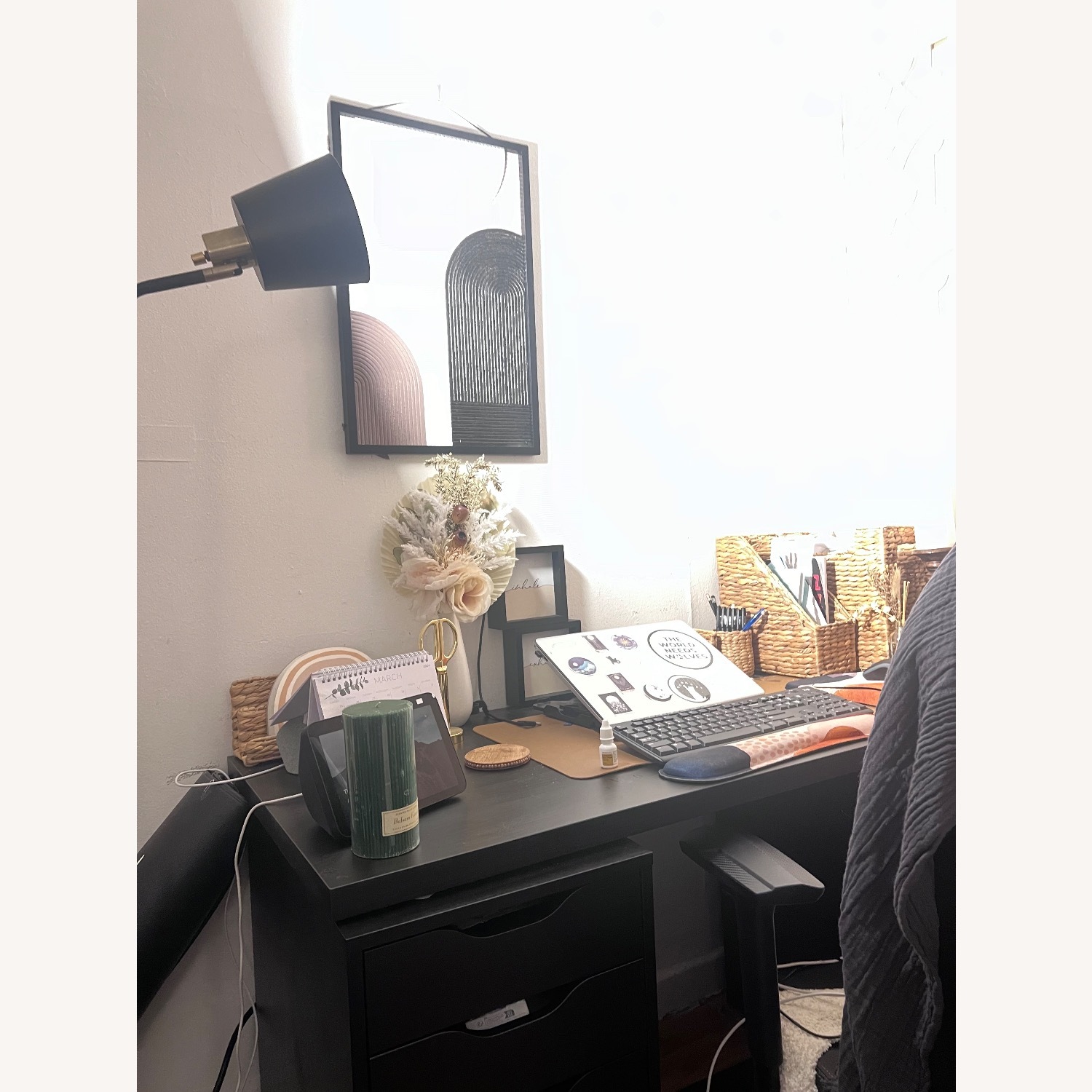 IKEA LAGKAPTEN / ALEX Black Brown Desk - image-11