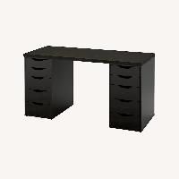IKEA LAGKAPTEN / ALEX Black Brown Desk