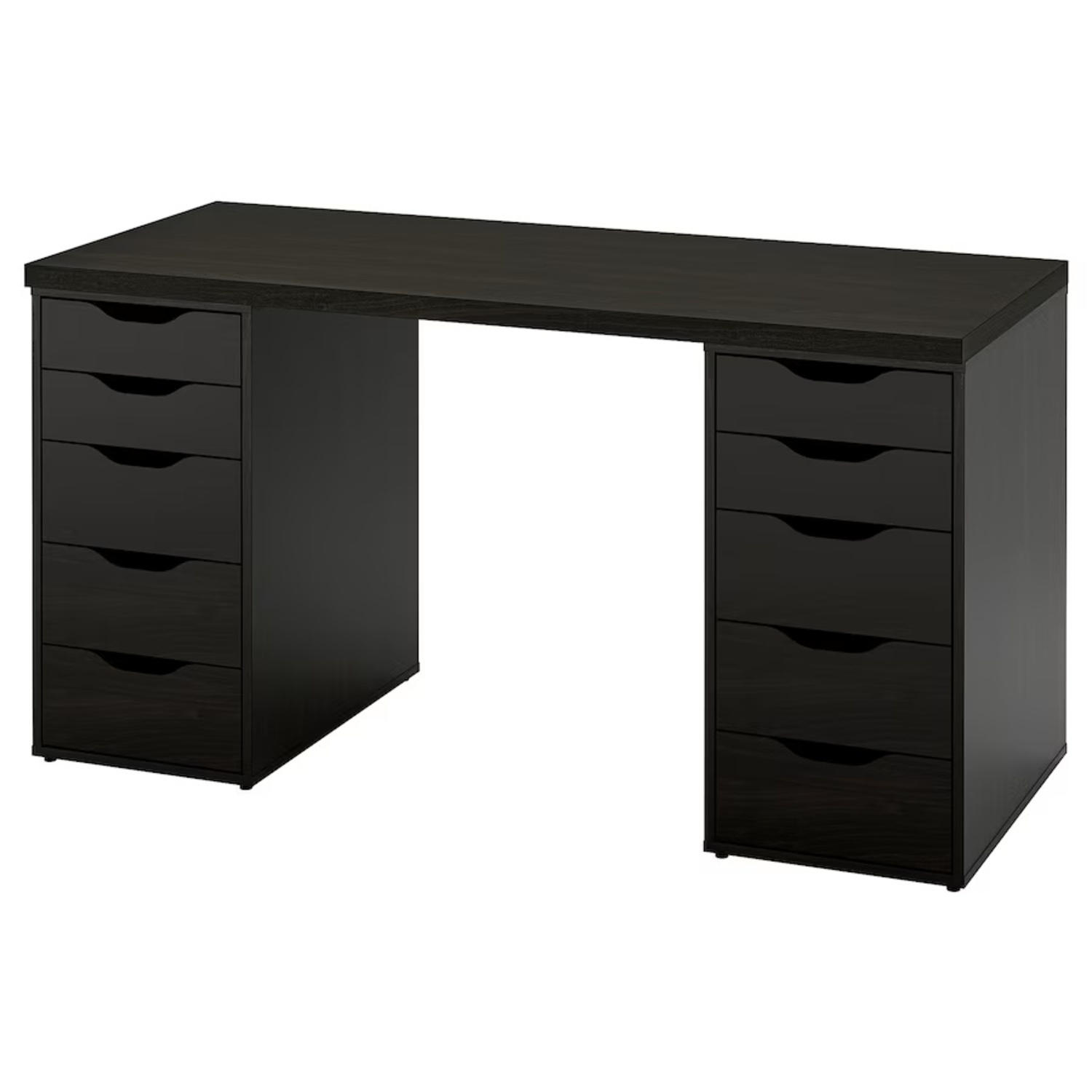 IKEA LAGKAPTEN / ALEX Black Brown Desk - image-10